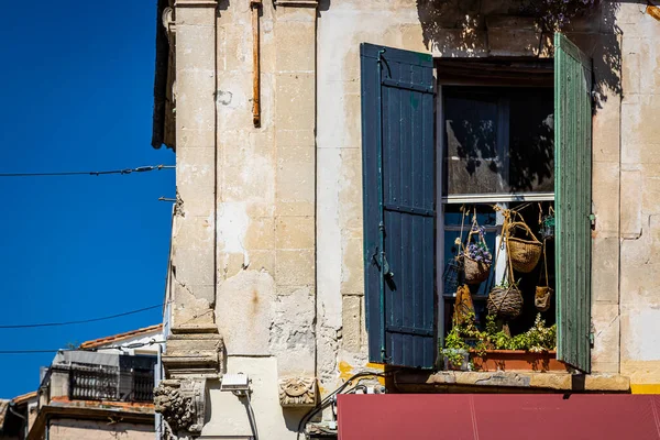 Vista Aerea Arles Una Città Sul Fiume Reno Nella Regione — Foto Stock