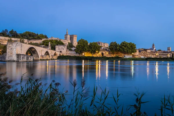 Vista Aerea Avignone Una Città Nel Sud Est Della Provenza — Foto Stock