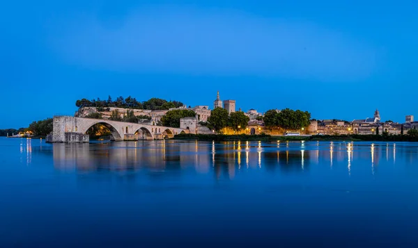 Vista Aerea Avignone Una Città Nel Sud Est Della Provenza — Foto Stock