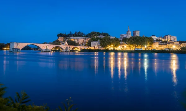 Vista Aerea Avignone Una Città Nel Sud Est Della Provenza — Foto Stock