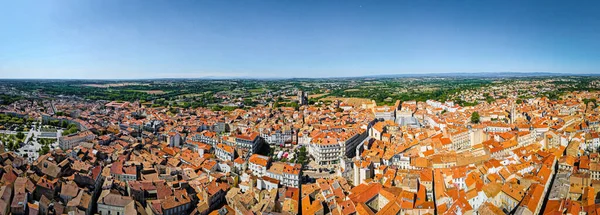 Aerial View Beziers Subprefecture Herault Department Occitanie Region Southern France — Stock Photo, Image