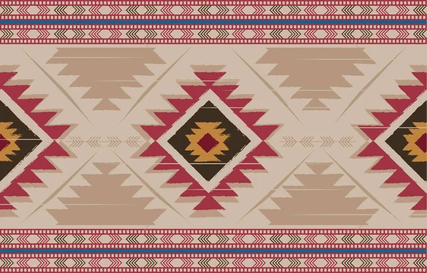 Soyut renkli kumaş, geometrik etnik model, pürüzsüz. Kumaş, perde, arkaplan, halı, duvar kağıdı, giysi, ambalaj, Batik, kumaş, vektör için tasarım.