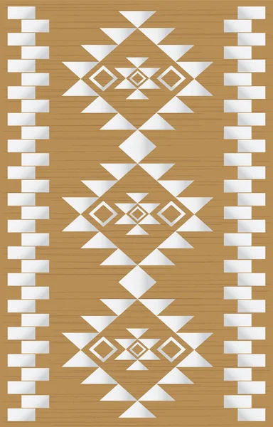 Aztec Tribal Design Geometrisch Etnisch Oosters Naadloos Patroon Traditioneel Gebruik — Stockvector