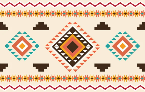 抽象的なカラフルな布幾何学的な民族模様シームレスな花色東洋 シームレスなパターン ファブリック カーテン カーペット バティック ファブリック ベクトル用のデザイン — ストックベクタ