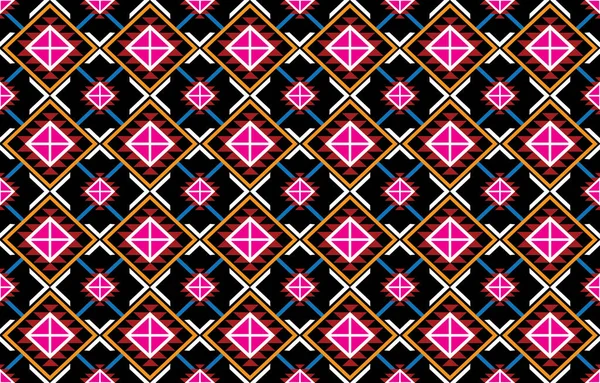Geometrik etnik model. Kusursuz geometrik desen. Kusursuz desen. figürlü kabile nakışı. Kumaş, perde, halı, batik, kumaş, halk düzeni için tasarım.