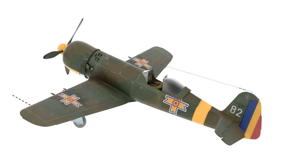 Ilustração Avião Caça Romeno Segunda Guerra Mundial — Fotografia de Stock