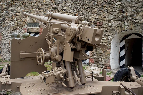 Srebrna Gora Fort Spitzberg Ostrog Poland June 2021 Historical Cannons — Stock Photo, Image