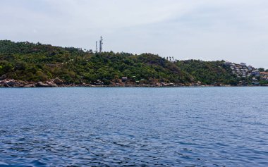 Koh Tao, Tayland: 23 Nisan 2019: Ada köyü deniz manzaralı hortumlar