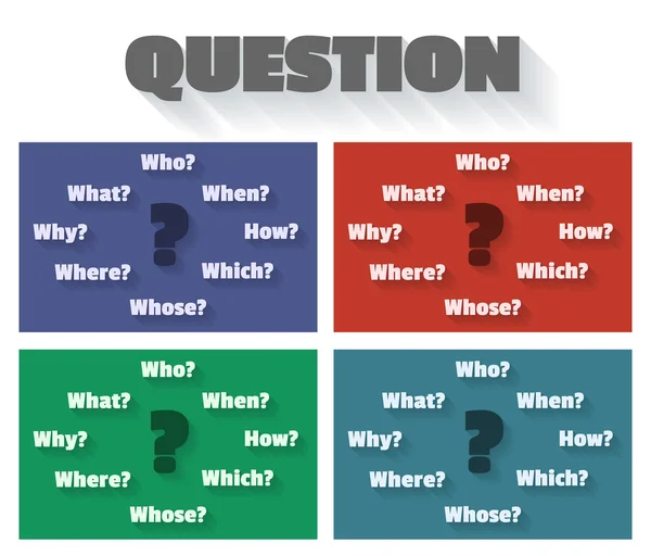 Who what when where why how Vector Images, Royalty-free Who what when ...