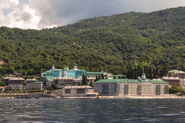 Greece Mount Athos Sea Port Monastery Zographou Monastic Republic Athos — Stock Photo, Image