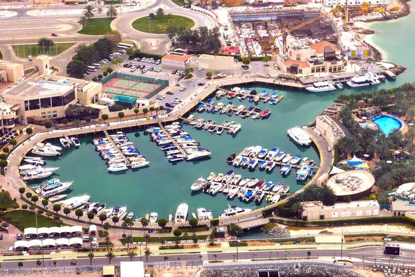 Abu Dhabi United Arab Emirates April 2019 Aerial View Marina — Stock Photo, Image