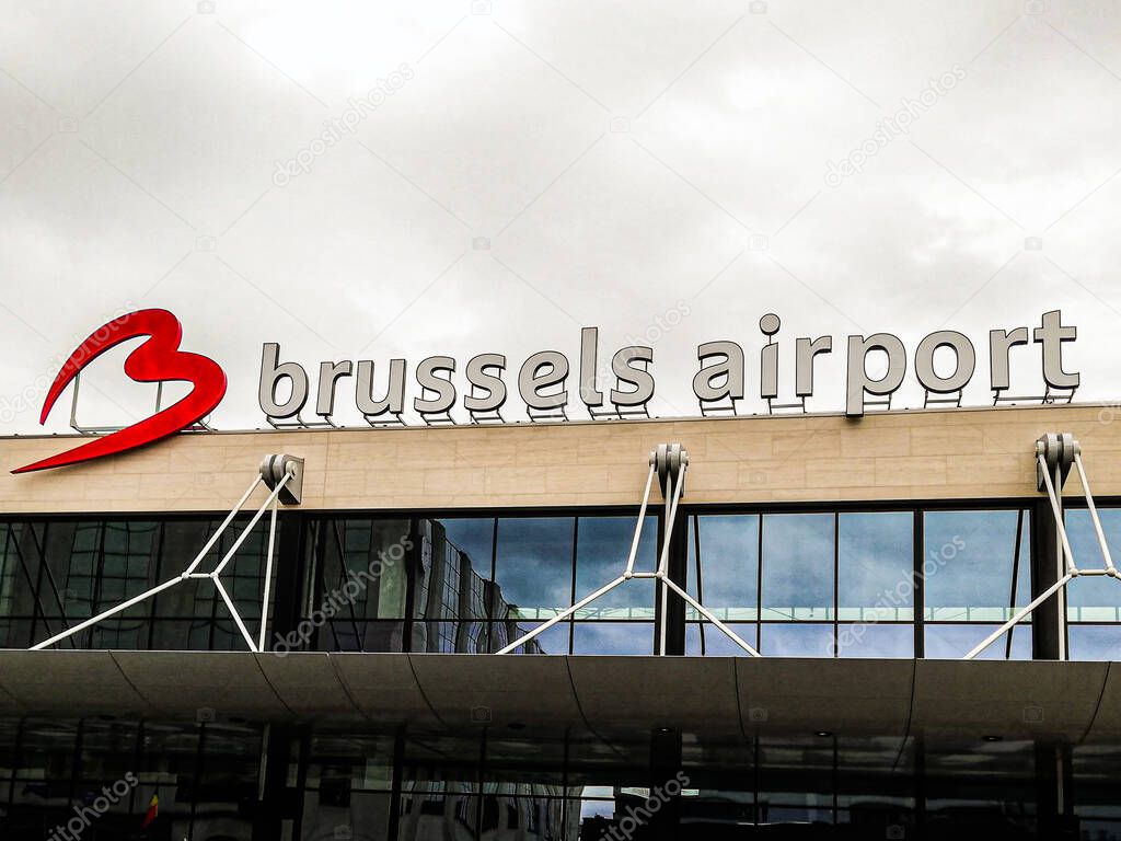 Brussels, Belgium, July 5, 2021. Brussels Airport, Brussels national airport, It is mainly used for international flights to Europe, Africa, Asia, America or even the Middle East