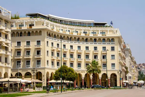 Thessaloniki Grecia Julio 2021 Electra Palace Thessaloniki Hotel Tan Legendario — Foto de Stock
