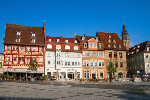 Κόμπουργκ Γερμανία Ιουλίου 2021 Πλατεία Της Αγοράς Και Εκκλησία Του — Φωτογραφία Αρχείου