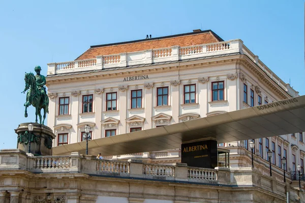 Вена Австрия Июля 2021 Года Дворец Альбертина Построенный 1801 Году — стоковое фото