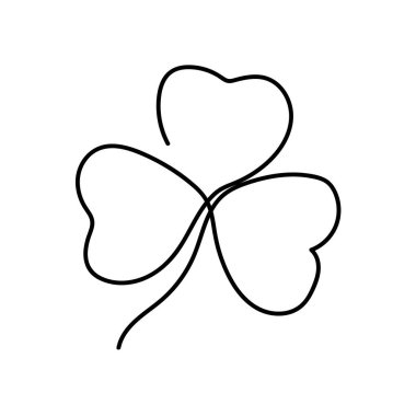 Sanat tarzında üç yaprak simgesi olan Yonca