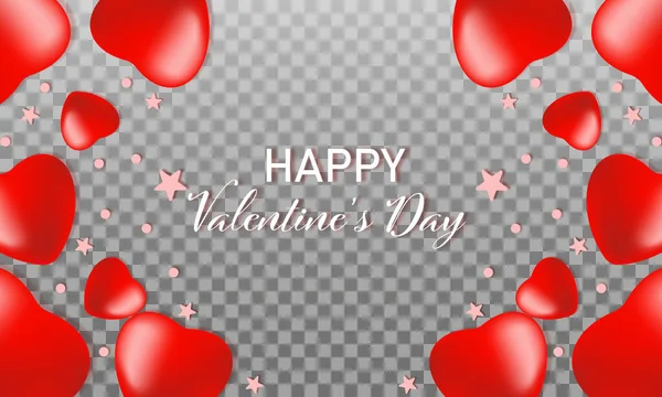 Banner Happy Valentines Day — Stock Vector