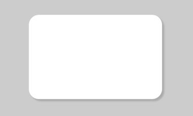 Tasarımınız için plastik veya kağıt beyaz kart. 