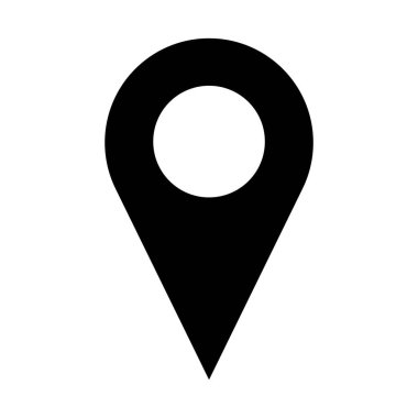 Vektör konumu simgesi. Modern harita yeri işaretleyici. Navigasyon haritası, GPS, yön, yer, pusula, temas, arama konsepti. Logo için tasarım, Web UI mobil yükseltme