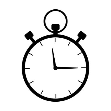 Stopwatch or countdown vector icon clipart