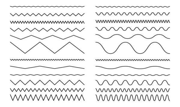 Dalgalı çizgiler ve dalgalı zigzag çizgileri.