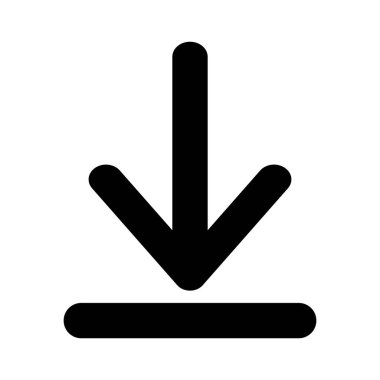 Vektör Simgesi İndir. Web sitesi için basit düz sembol veya beyaz üzerinde izole edilmiş mobil uygulama