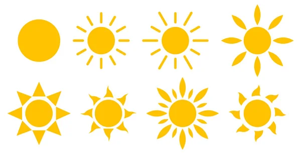 Güneş simgeleri kümesi
