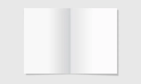 現実的なオープンブックモックアップ — ストックベクタ