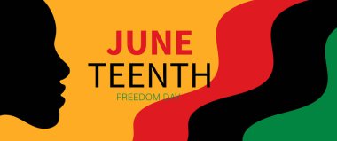 Haziran Bağımsızlık Günü 'nde. Özgürlük ya da Özgürlük Günü. Banner, Arkaplan ve diğerleri için tasarım. Vektör illüstrasyonu