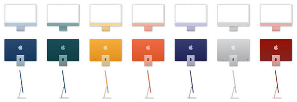 Set of new iMac 24 