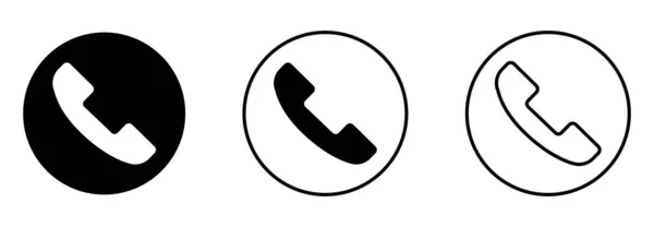 Set Call Icon — Stok Vektör