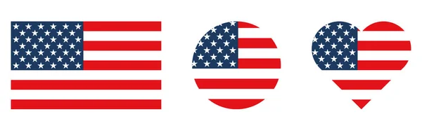 Amerikan bayrağı seti