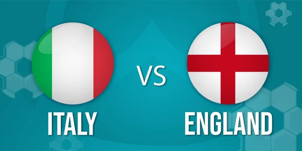 Italie Angleterre Match — Image vectorielle