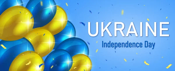 Bannière Fête Indépendance Ukrainienne — Image vectorielle