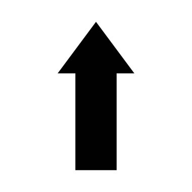 Yukarı Oklu Vektör Simgesi