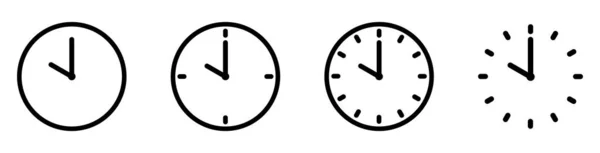 Conjunto Iconos Reloj — Vector de stock