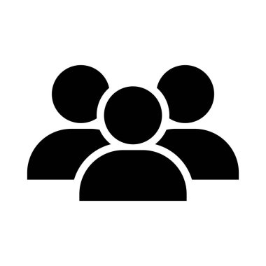 İnsanlar ikonu yönetir. Grup elemanları ikonu. Vektör illüstrasyonu beyaz arkaplanda izole edildi