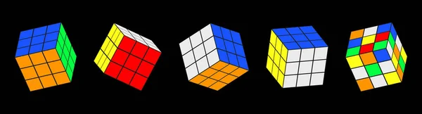 Rubik Cube Set — Stockvektor
