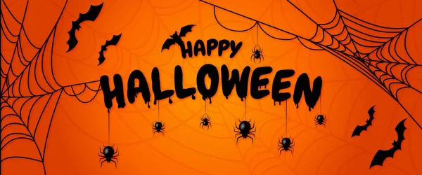 Šťastné Halloweenské Písmo Design Pro Halloween Banner Plakát Pozdrav Pozvánka — Stockový vektor