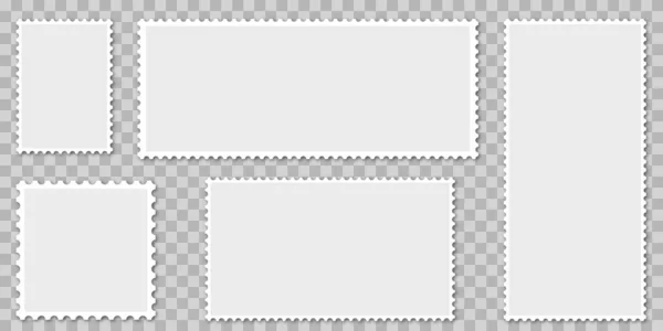 Boş Posta Pulları Vektör Illüstrasyonu — Stok Vektör