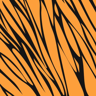 Siyah çizgili turuncu bir arka planda hayvan basmak için arka plan. Zebra, Çita, leopar, kaplan