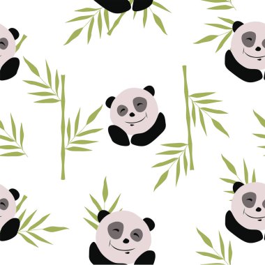 Orman hayvanlarının kusursuz deseni, bir dalda uyuyan panda.