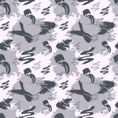 Siyah ve beyaz noktanın dokusu kusursuz deseni tekrarlıyor. Hayvan izi lekeleri. Kusursuz desen, kumaş izleri.