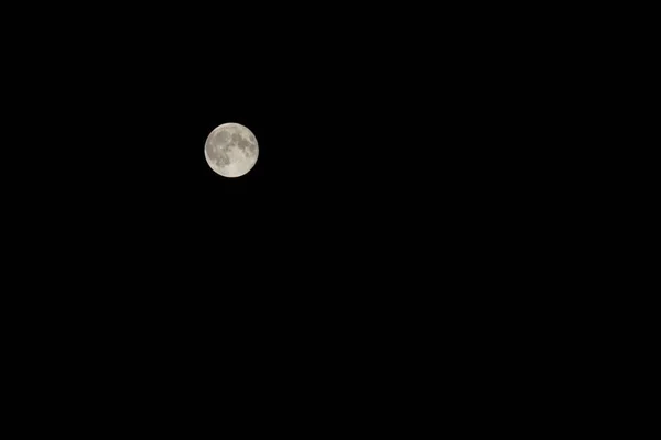 Una Luna Llena Tamaño Más Grande Llamada Super Luna Una —  Fotos de Stock