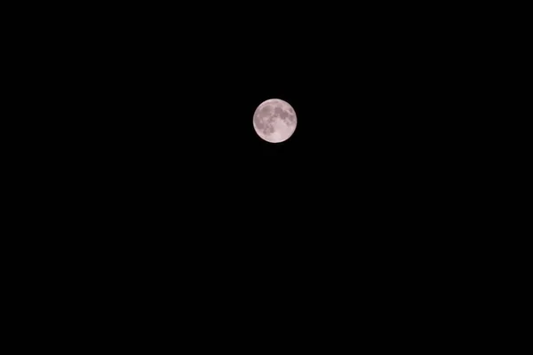 Uma Lua Cheia Seu Maior Tamanho Chamado Super Lua Uma — Fotografia de Stock