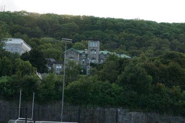 Montreal, QC, Kanada - 8-22-2021: Allan Memorial Enstitüsü 'nün tarihi binası, Psikoloji Bölümü, Royal Victoria Hastanesi, McGill Üniversitesi.