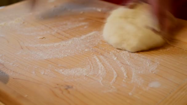 Dough kneading — Stock Video