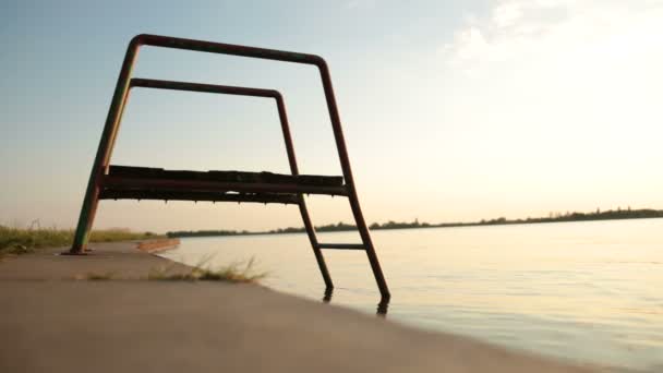 Stairs at the Lake — Stock Video