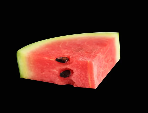 Fresh Red Watermelon Slices Pieces Half Isolated Clipping Path Shadow — Stock Photo, Image