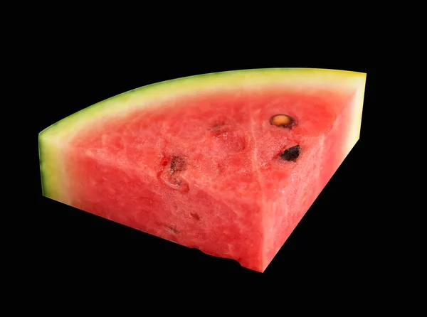 Frische Rote Wassermelonenscheiben Oder Stücke Und Halb Isoliert Mit Clipping — Stockfoto